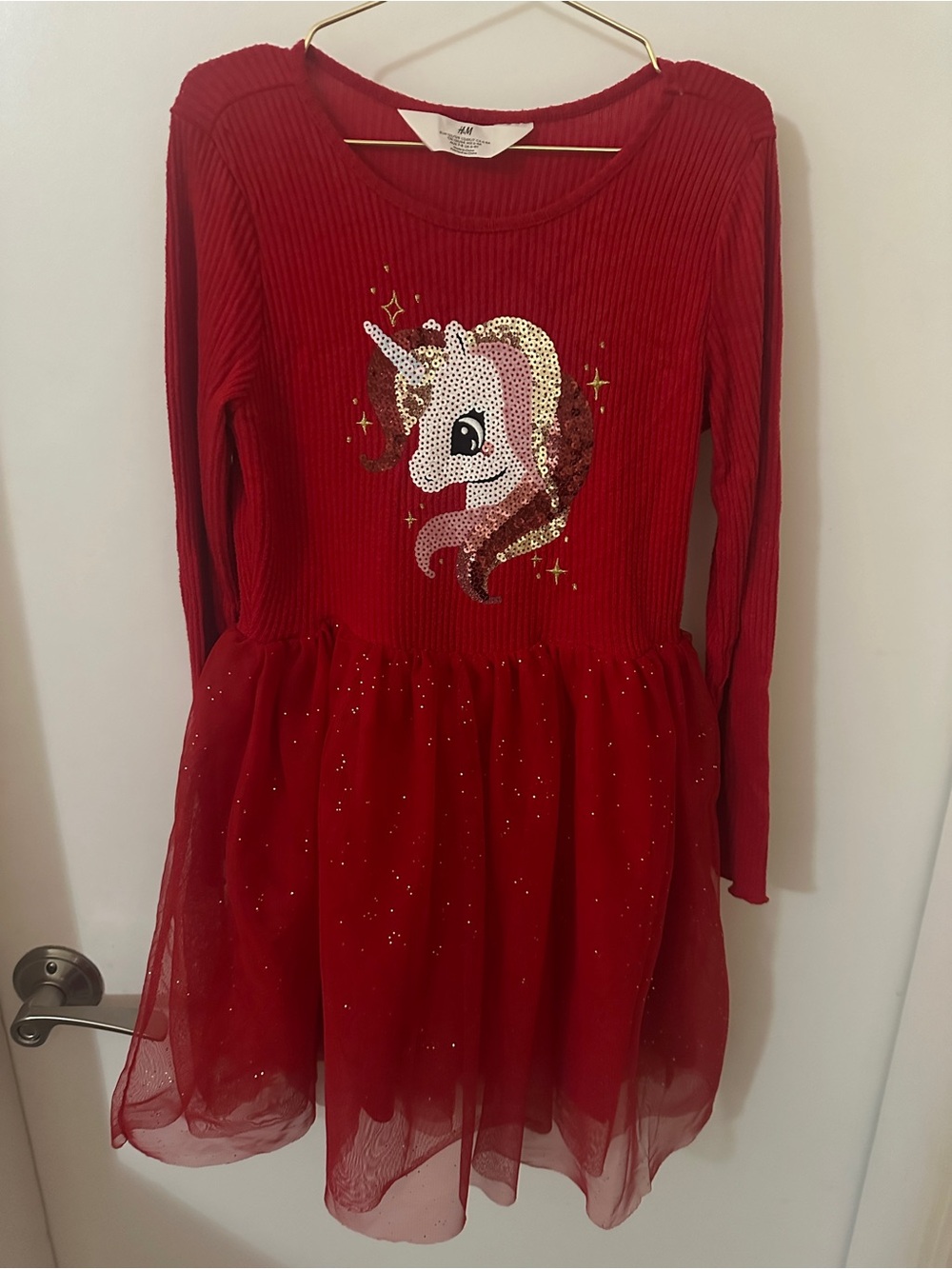 H&M Unicorn Tulle Dress – Size 6-8Y
